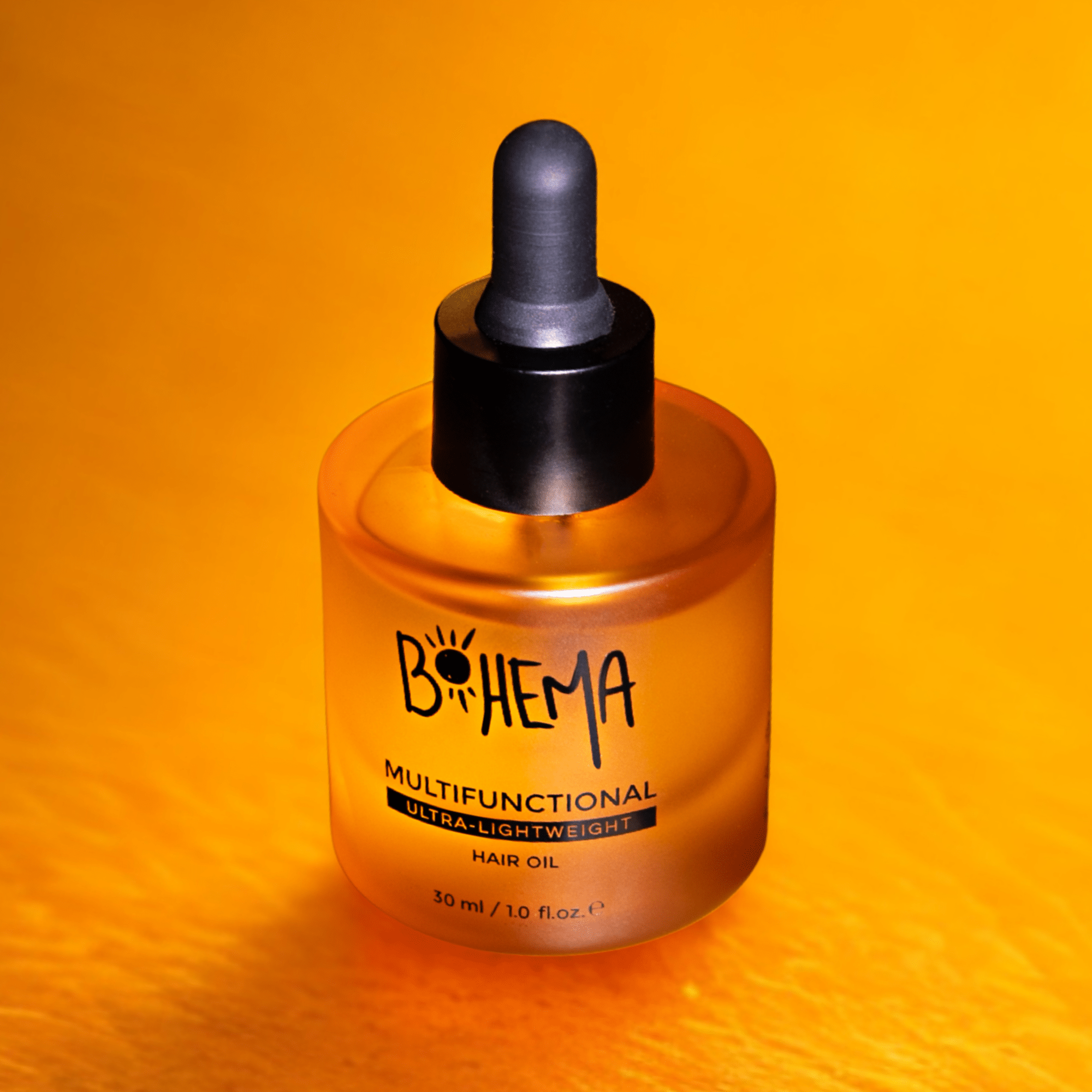 BOHEMA oil orange glass bottle