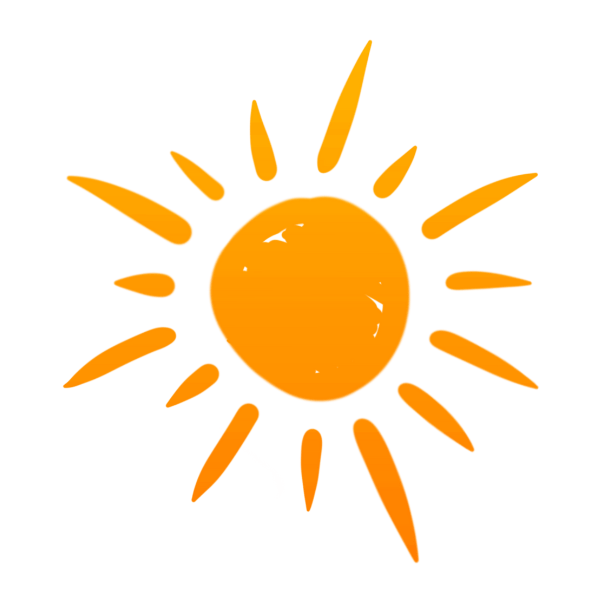 Bright orange sun BOHEMA logo 
